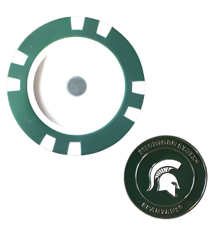 Officially Licensed Michigan State Spartans Poker Chip Ball Marker - Image 4