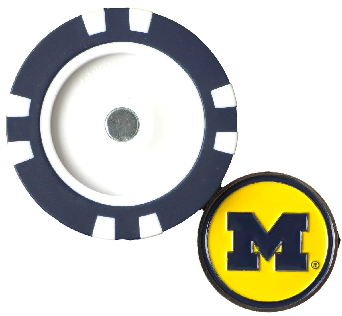 Officially Licensed Michigan Wolverines Poker Chip Ball Marker - Image 2