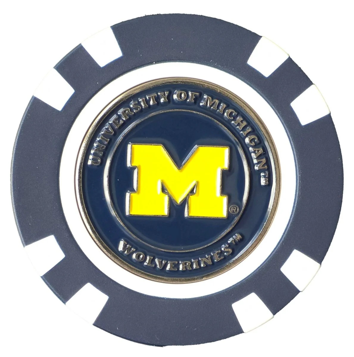 Officially Licensed Michigan Wolverines Poker Chip Ball Marker - Image 3