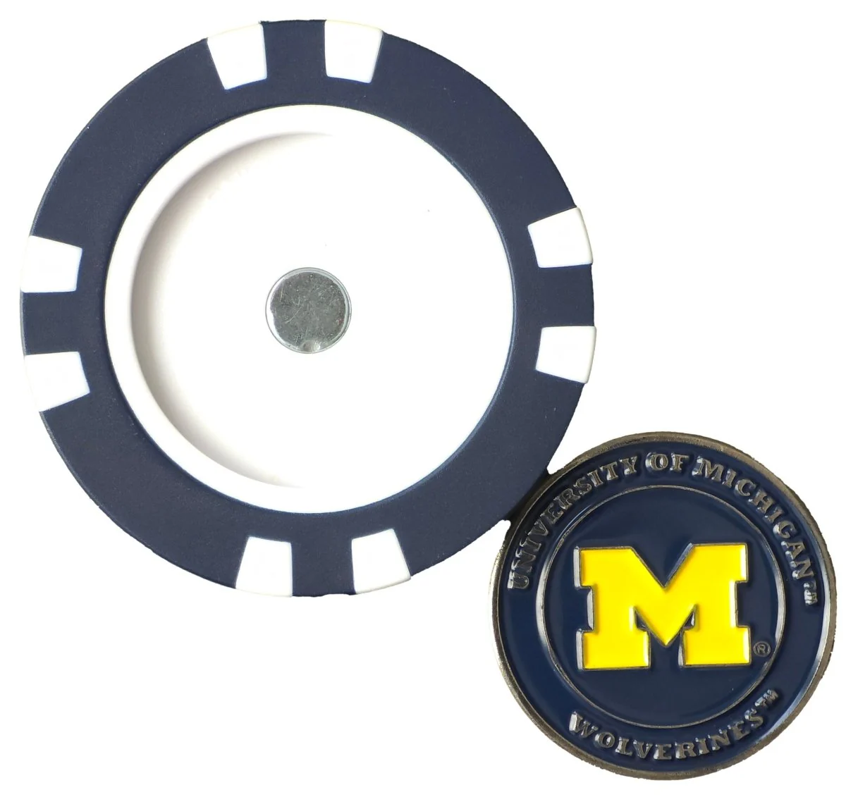 Officially Licensed Michigan Wolverines Poker Chip Ball Marker - Image 4