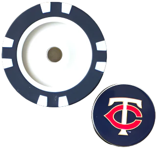Officially Licensed Minnesota Twins Poker Chip Ball Marker - Image 2