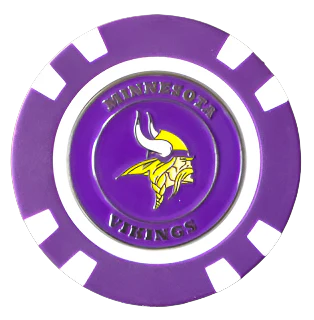 Officially Licensed Minnesota Vikings Poker Chip Ball Marker