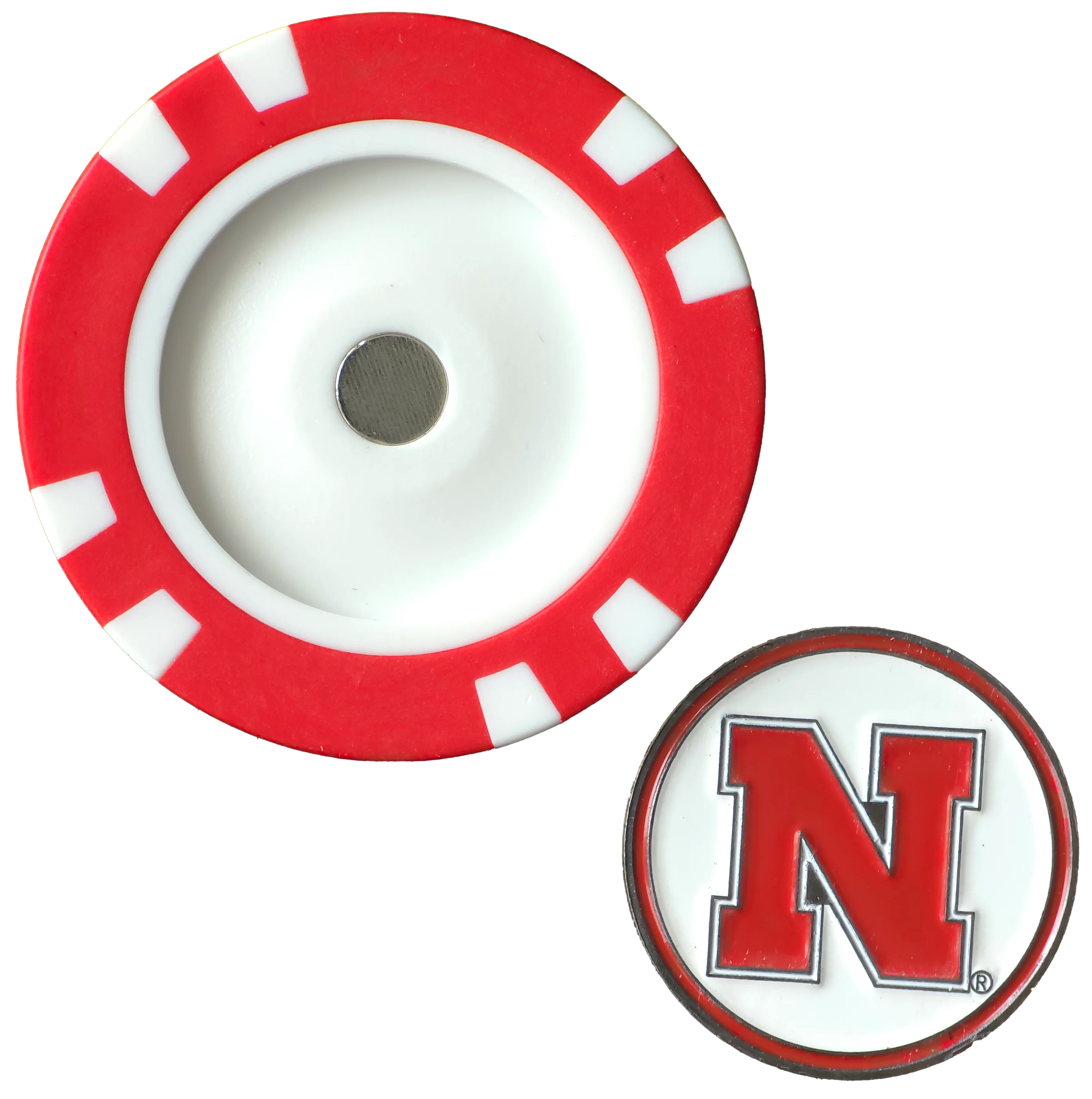 Officially Licensed Nebraska Cornhuskers Poker Chip Ball Marker - Image 2