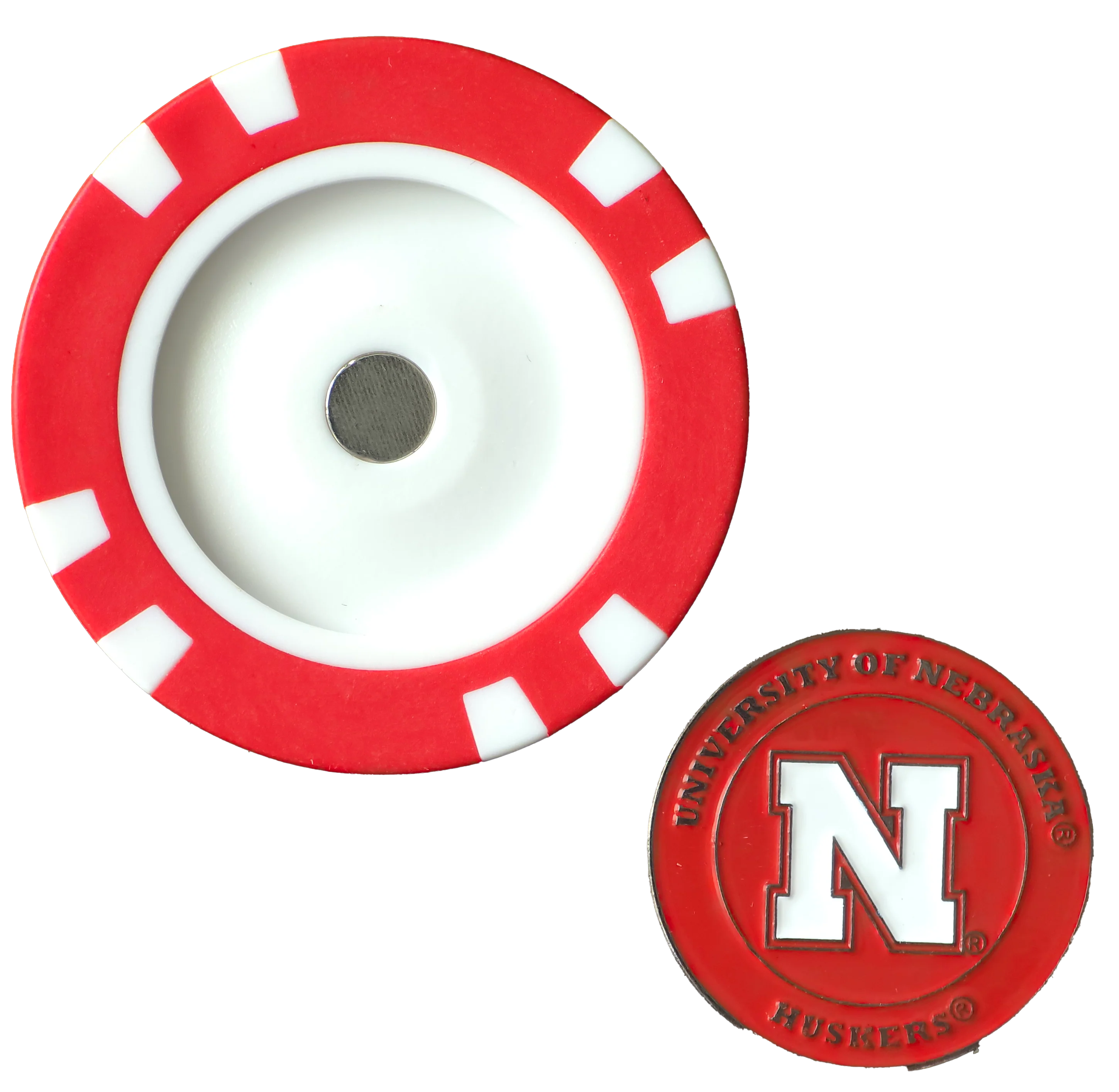 Officially Licensed Nebraska Cornhuskers Poker Chip Ball Marker - Image 4