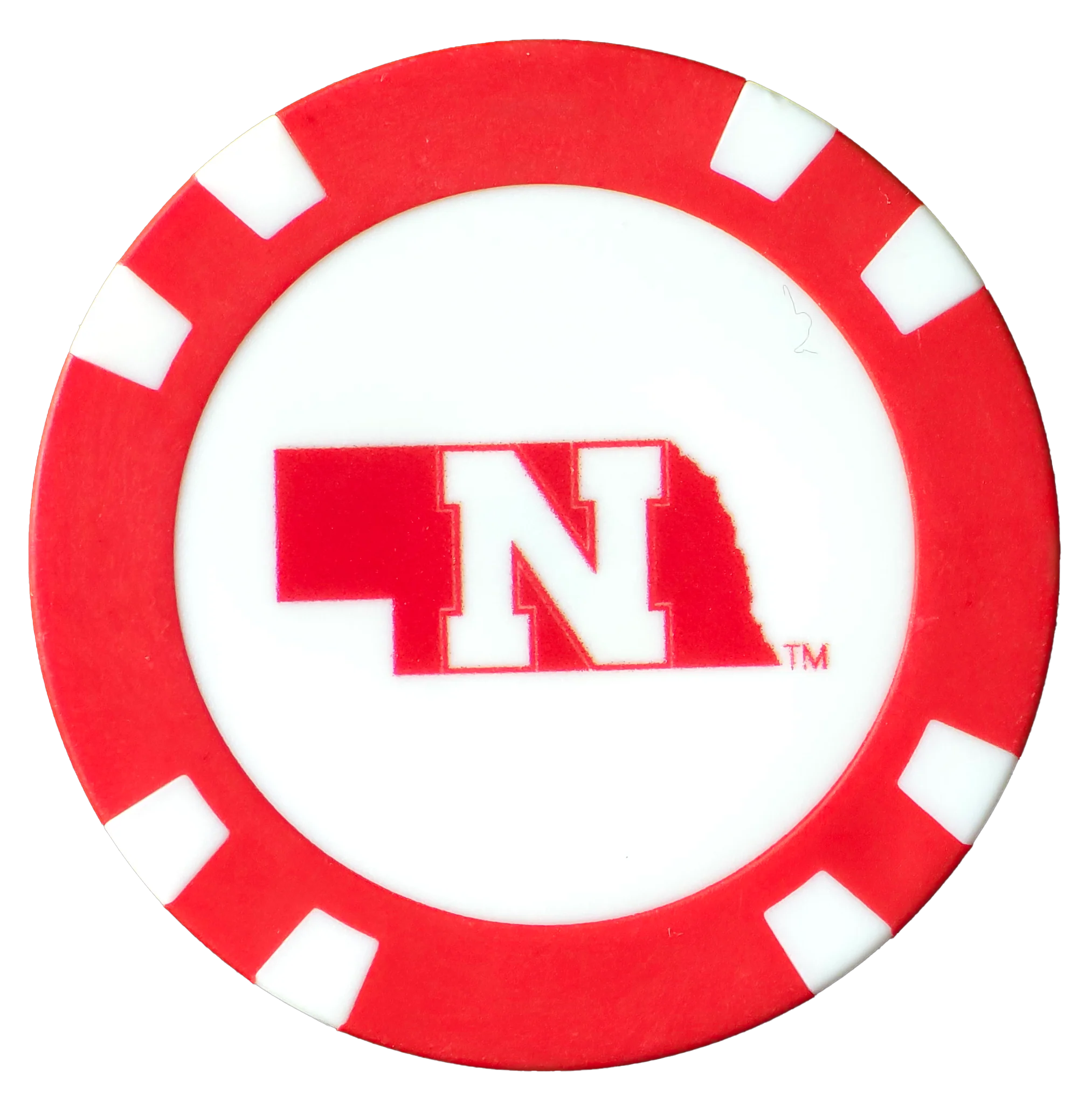 Officially Licensed Nebraska Cornhuskers Poker Chip Ball Marker - Image 5