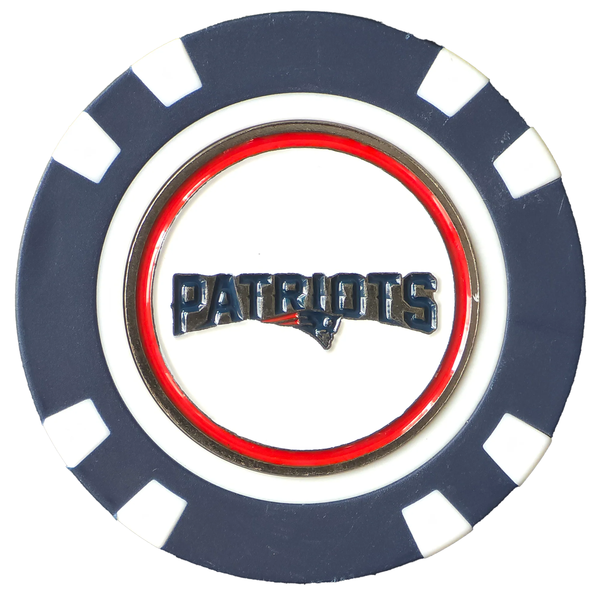 Officially Licensed New England Patriots Poker Chip Ball Marker - Image 3