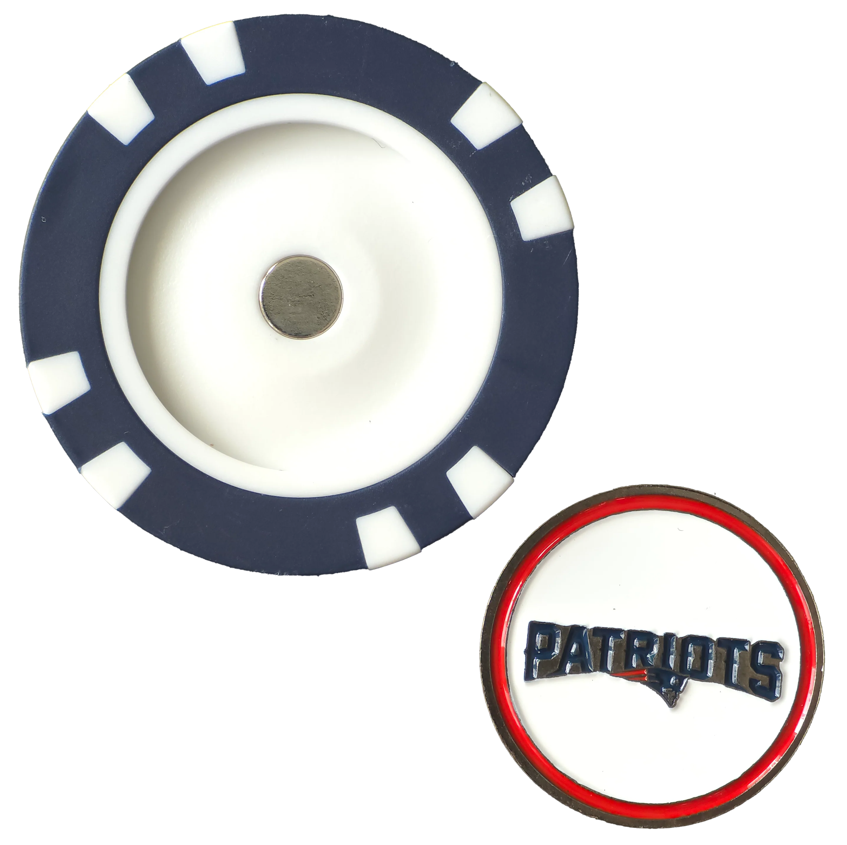Officially Licensed New England Patriots Poker Chip Ball Marker - Image 4