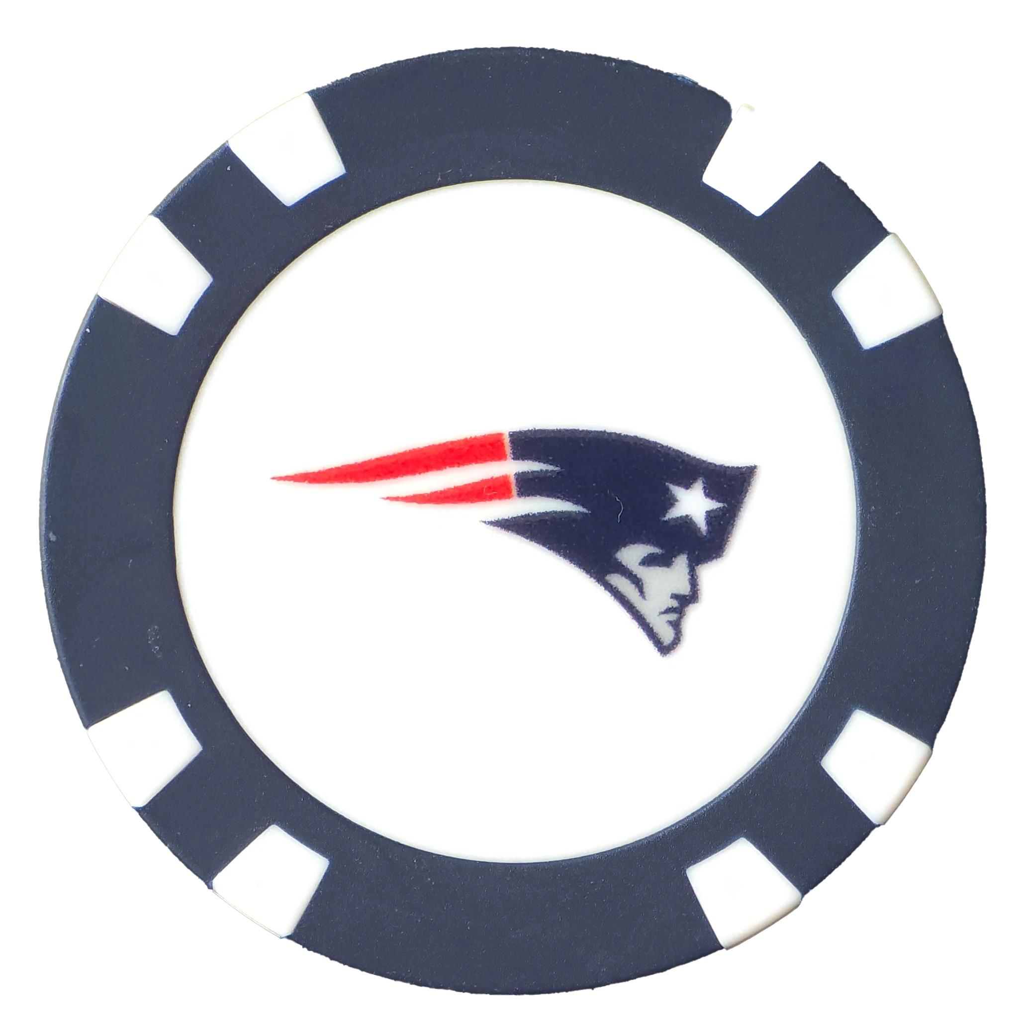 Officially Licensed New England Patriots Poker Chip Ball Marker - Image 5