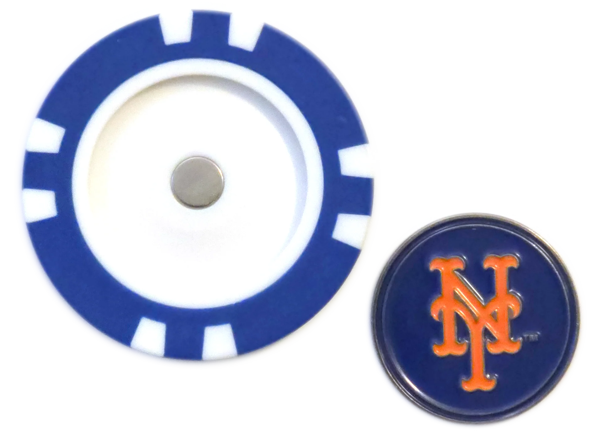 Officially Licensed New York Mets Poker Chip Ball Marker - Image 2