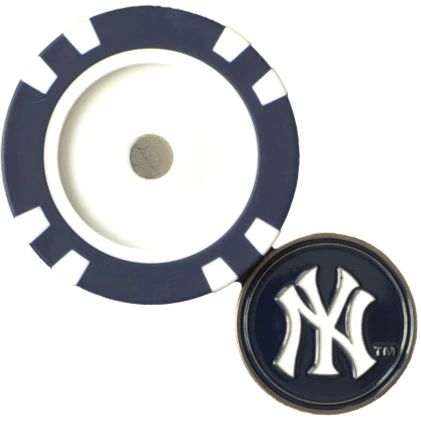 Officially Licensed New York Yankees Poker Chip Ball Marker - Image 2