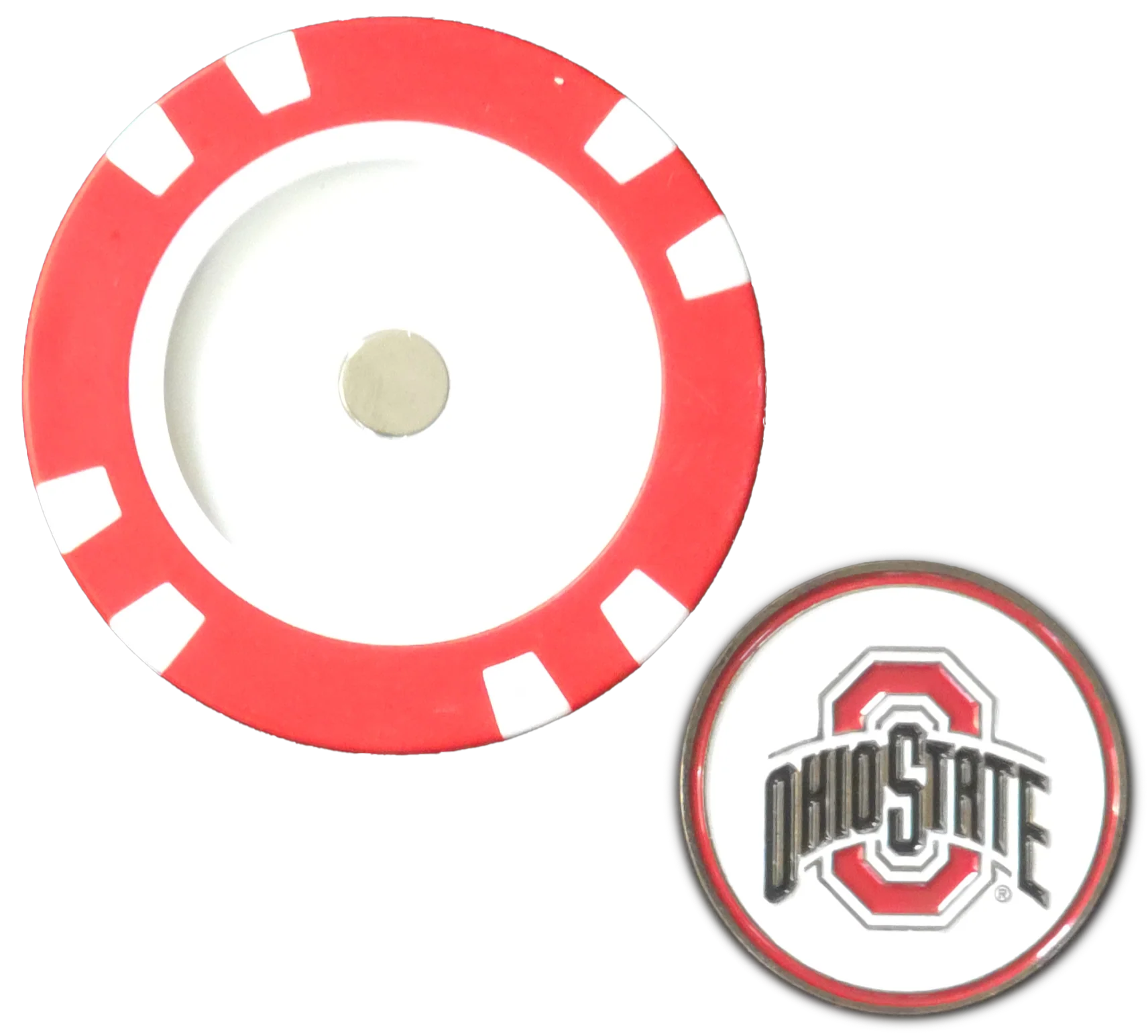 Officially Licensed Ohio State Buckeyes Poker Chip Ball Marker - Image 2