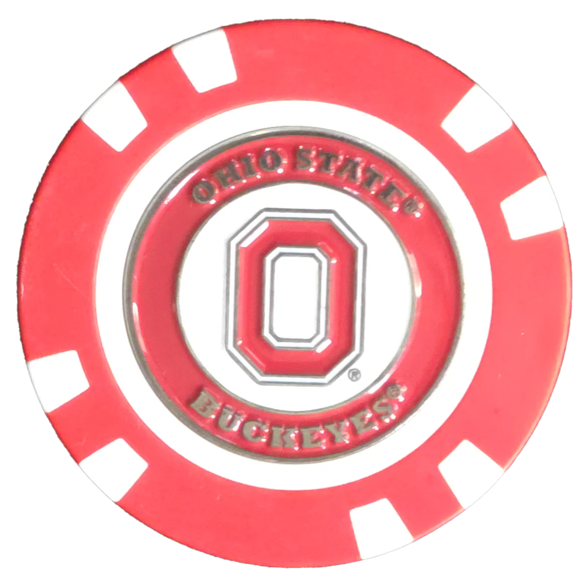 Officially Licensed Ohio State Buckeyes Poker Chip Ball Marker - Image 3