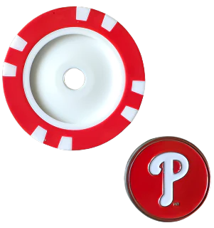 Officially Licensed Philadelphia Phillies Poker Chip Ball Marker - Image 2