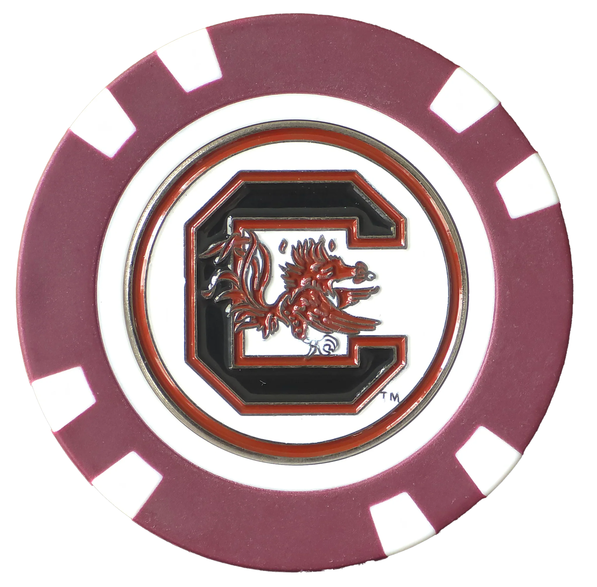 Officially Licensed South Carolina Gamecocks Poker Chip Ball Marker