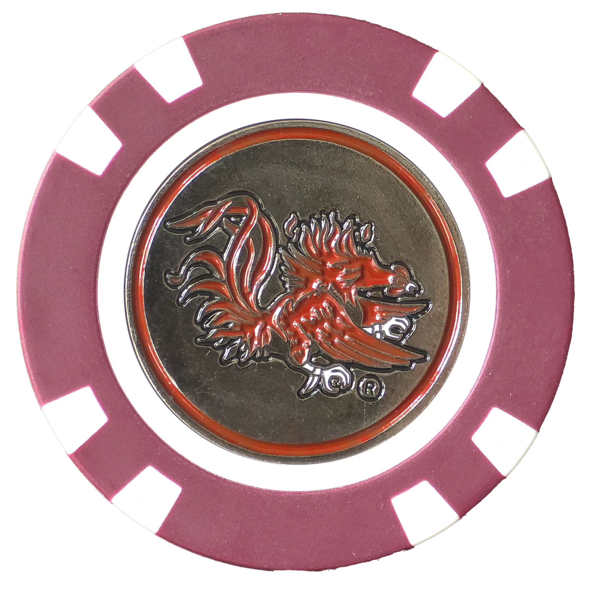 Officially Licensed South Carolina Gamecocks Poker Chip Ball Marker - Image 3
