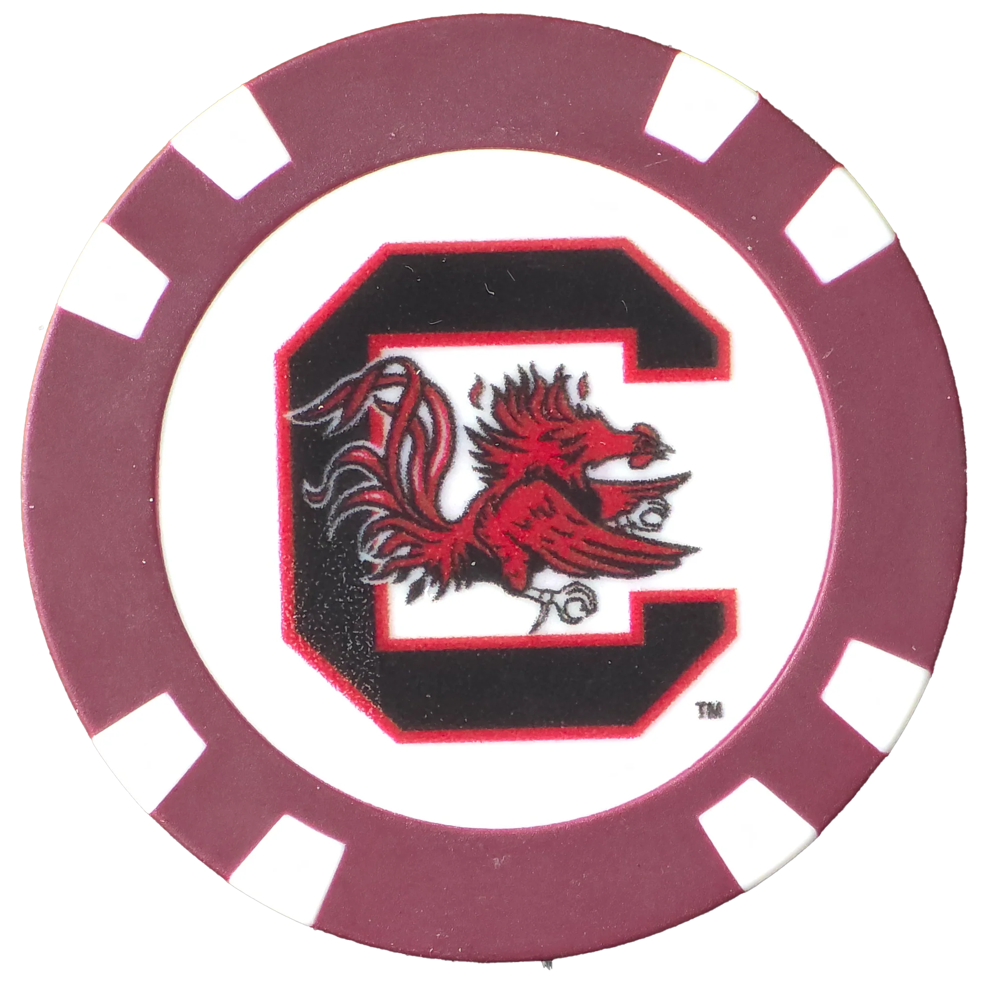 Officially Licensed South Carolina Gamecocks Poker Chip Ball Marker - Image 5