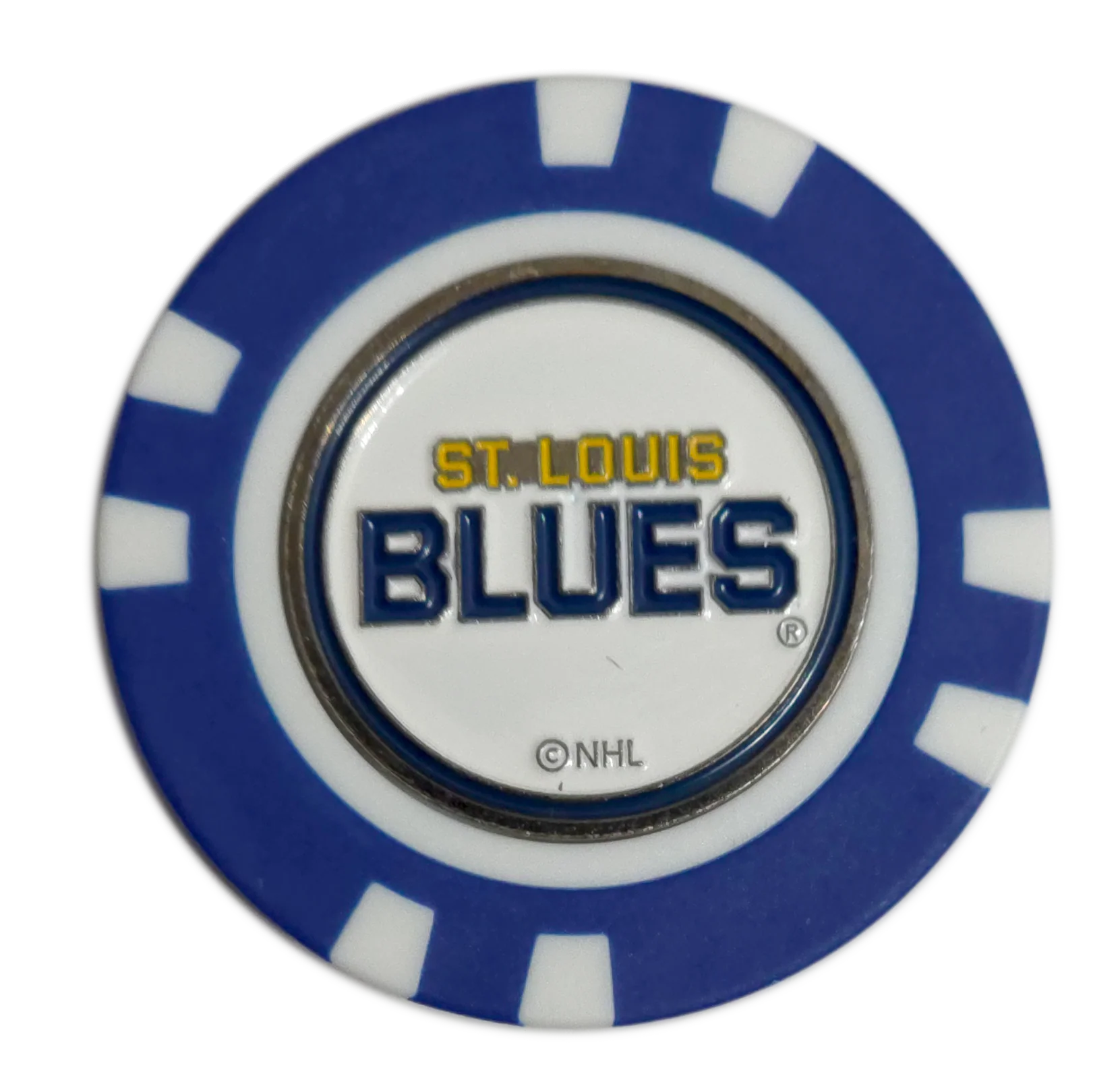 Officially Licensed St. Louis Blues Poker Chip Golf Ball Marker - Image 2