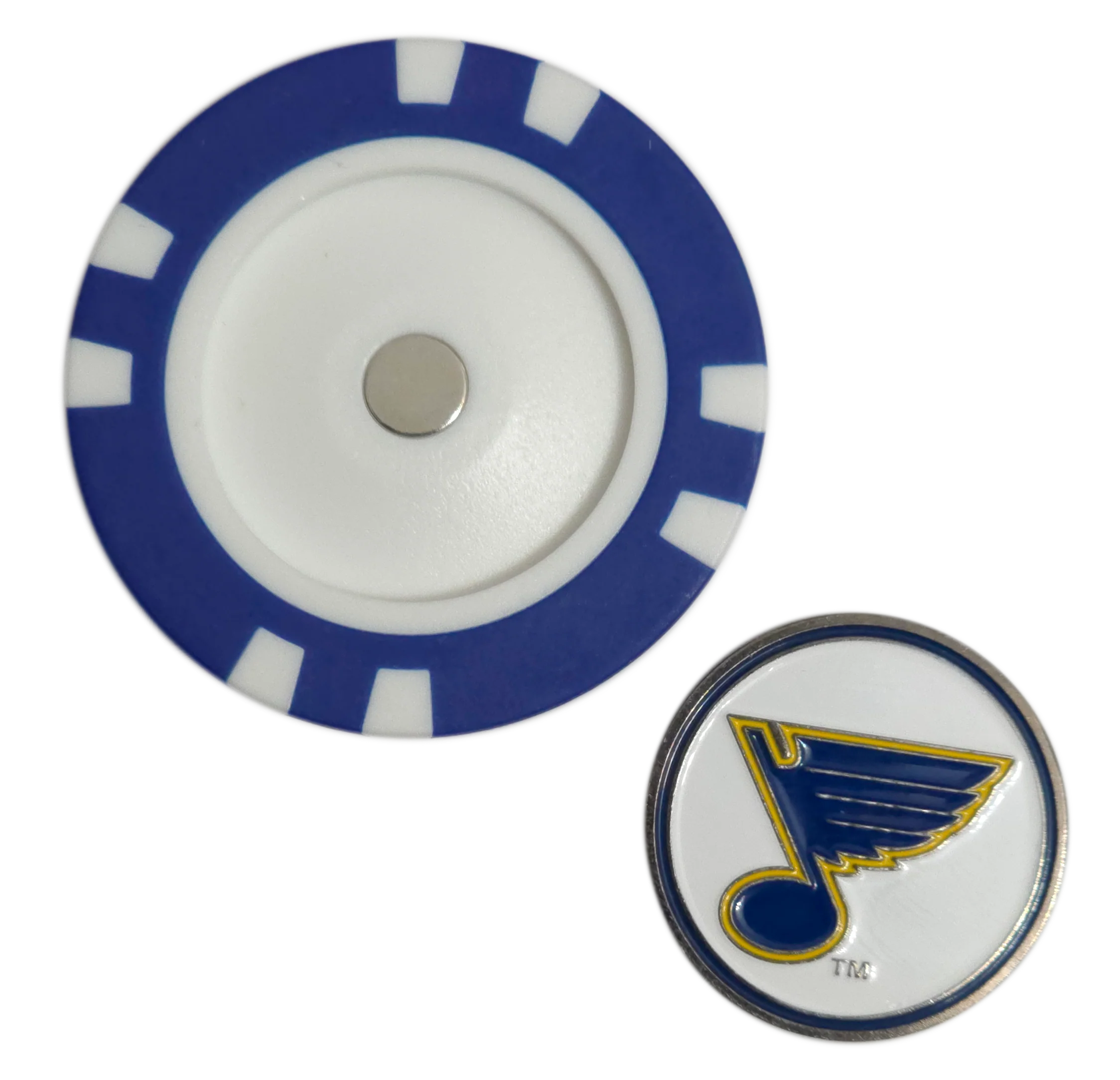 Officially Licensed St. Louis Blues Poker Chip Golf Ball Marker - Image 3
