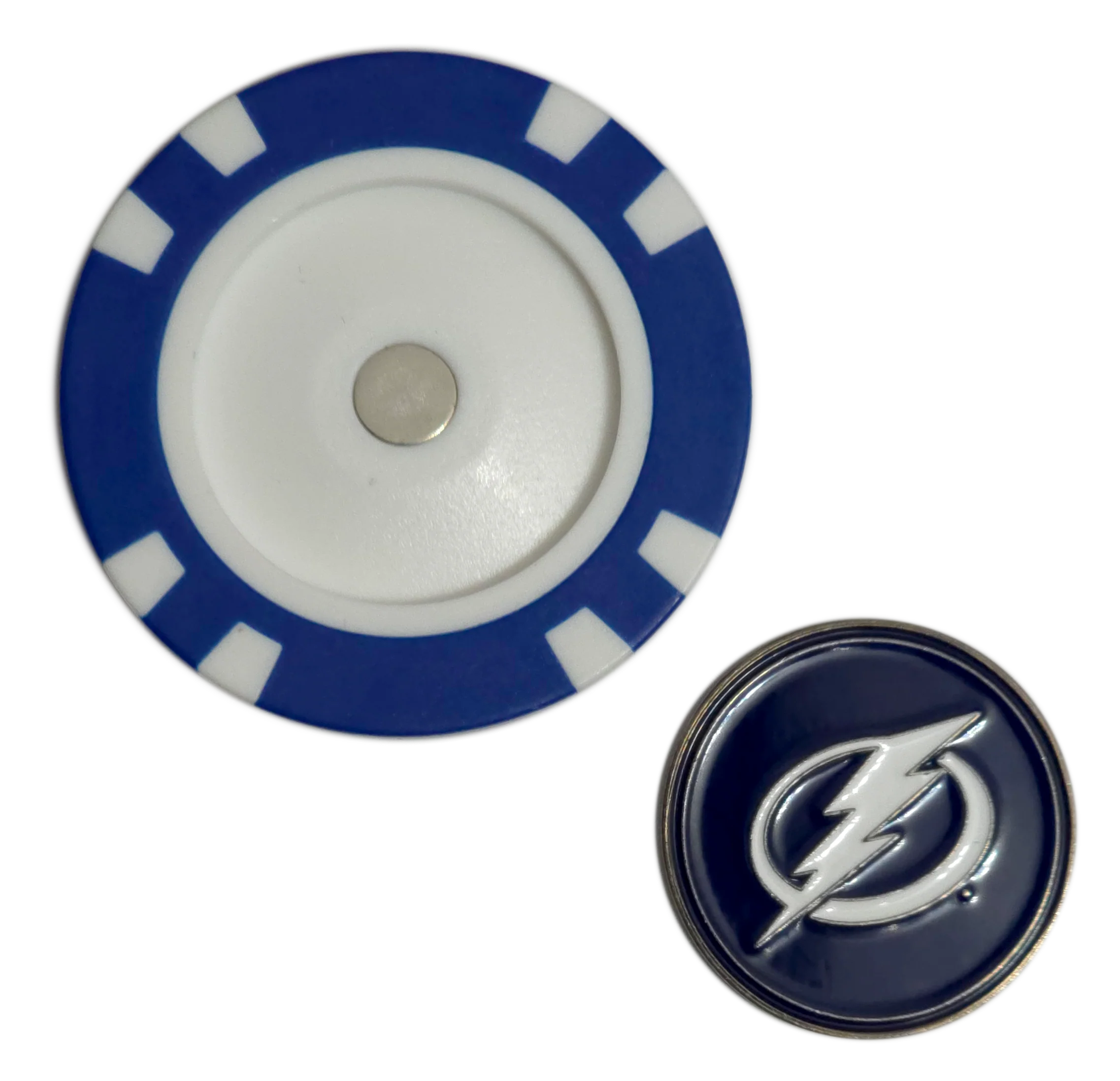 Officially Licensed Tampa Bay Lightning Poker Chip Golf Ball Marker - Image 3