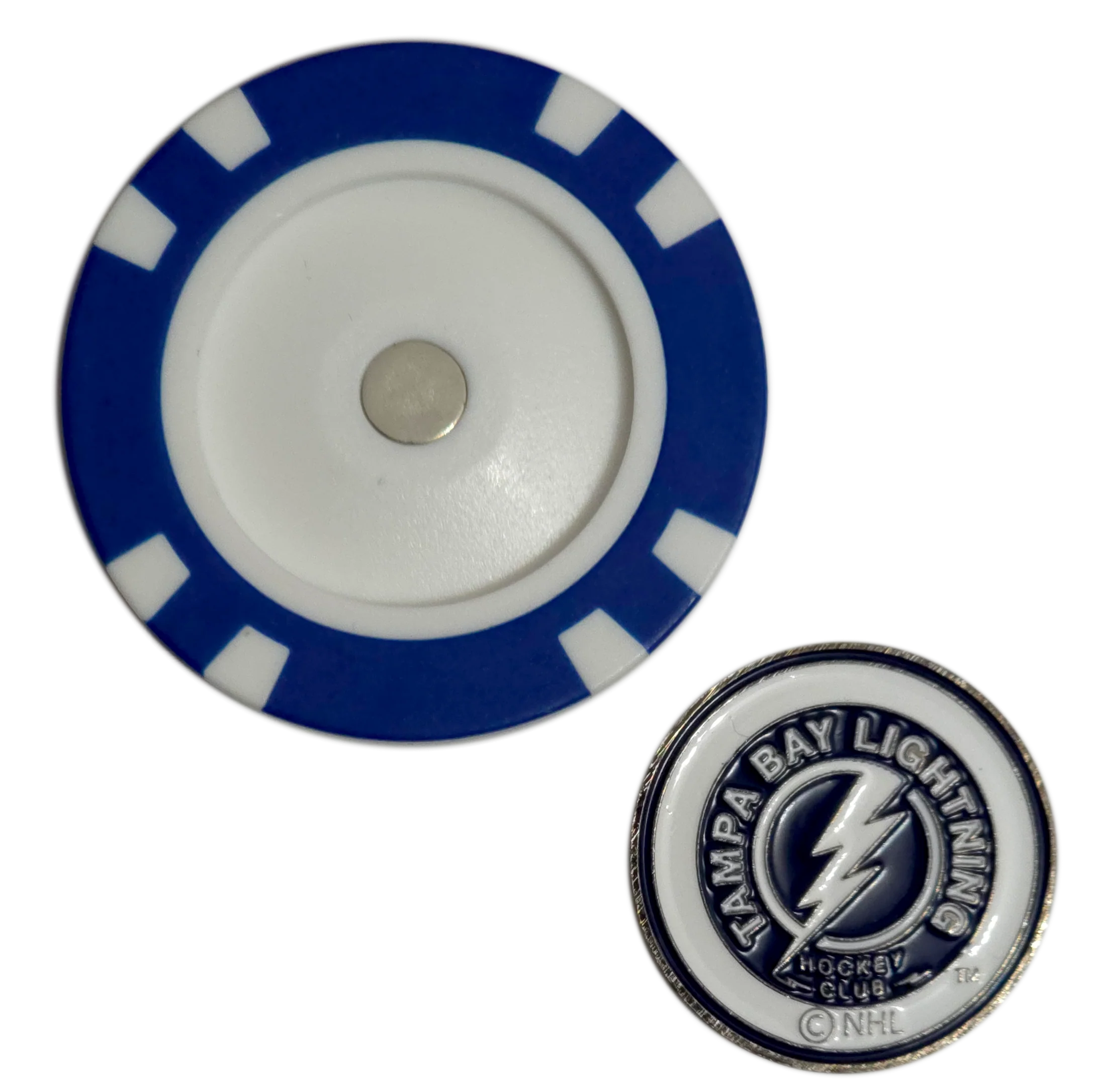 Officially Licensed Tampa Bay Lightning Poker Chip Golf Ball Marker - Image 4