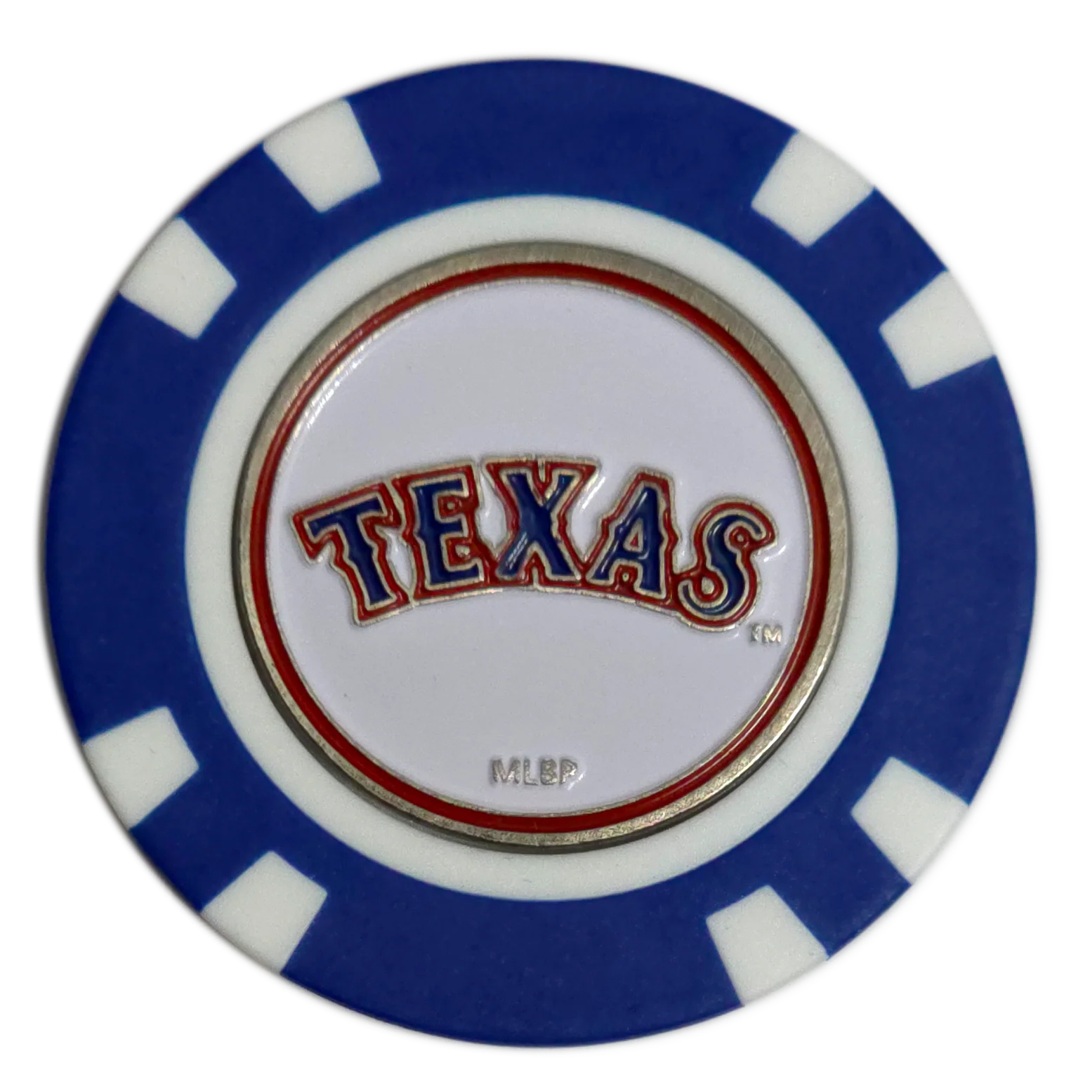 Officially Licensed Texas Rangers Poker Chip Golf Ball Marker - Image 2