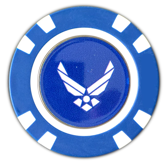 Officially Licensed U.S. Air Force Poker Chip Ball Marker