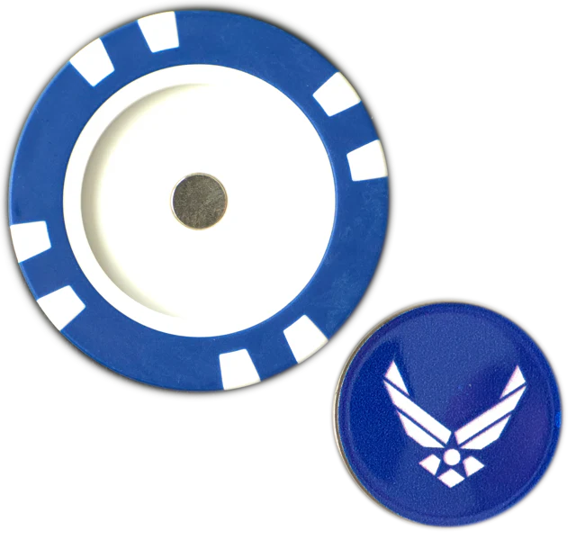Officially Licensed U.S. Air Force Poker Chip Ball Marker - Image 2