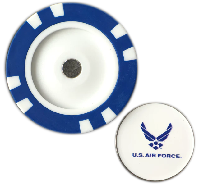 Officially Licensed U.S. Air Force Poker Chip Ball Marker - Image 3
