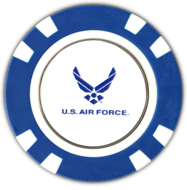 Officially Licensed U.S. Air Force Poker Chip Ball Marker - Image 4