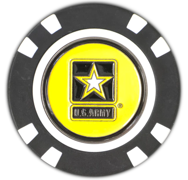 Officially Licensed U.S. Army Poker Chip Ball Marker