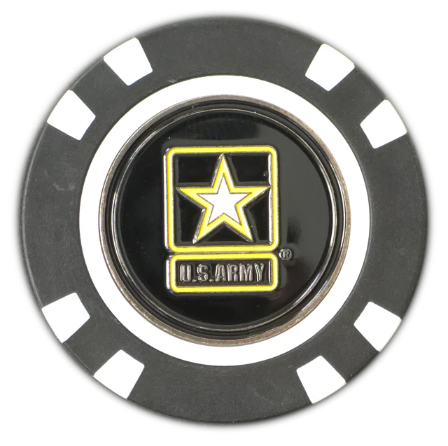Officially Licensed U.S. Army Poker Chip Ball Marker - Image 3