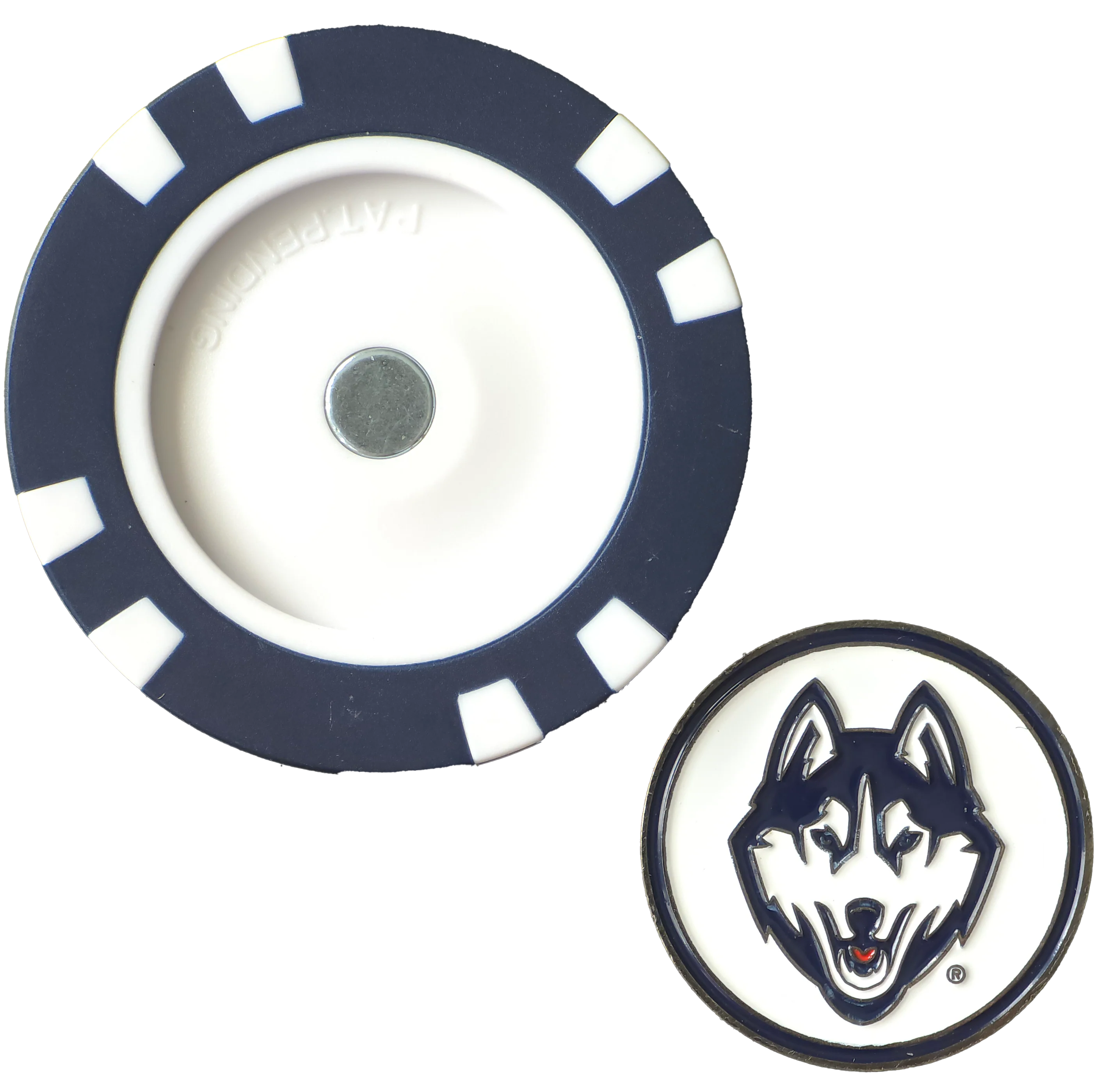 Officially Licensed UConn Huskies Poker Chip Ball Marker - Image 2