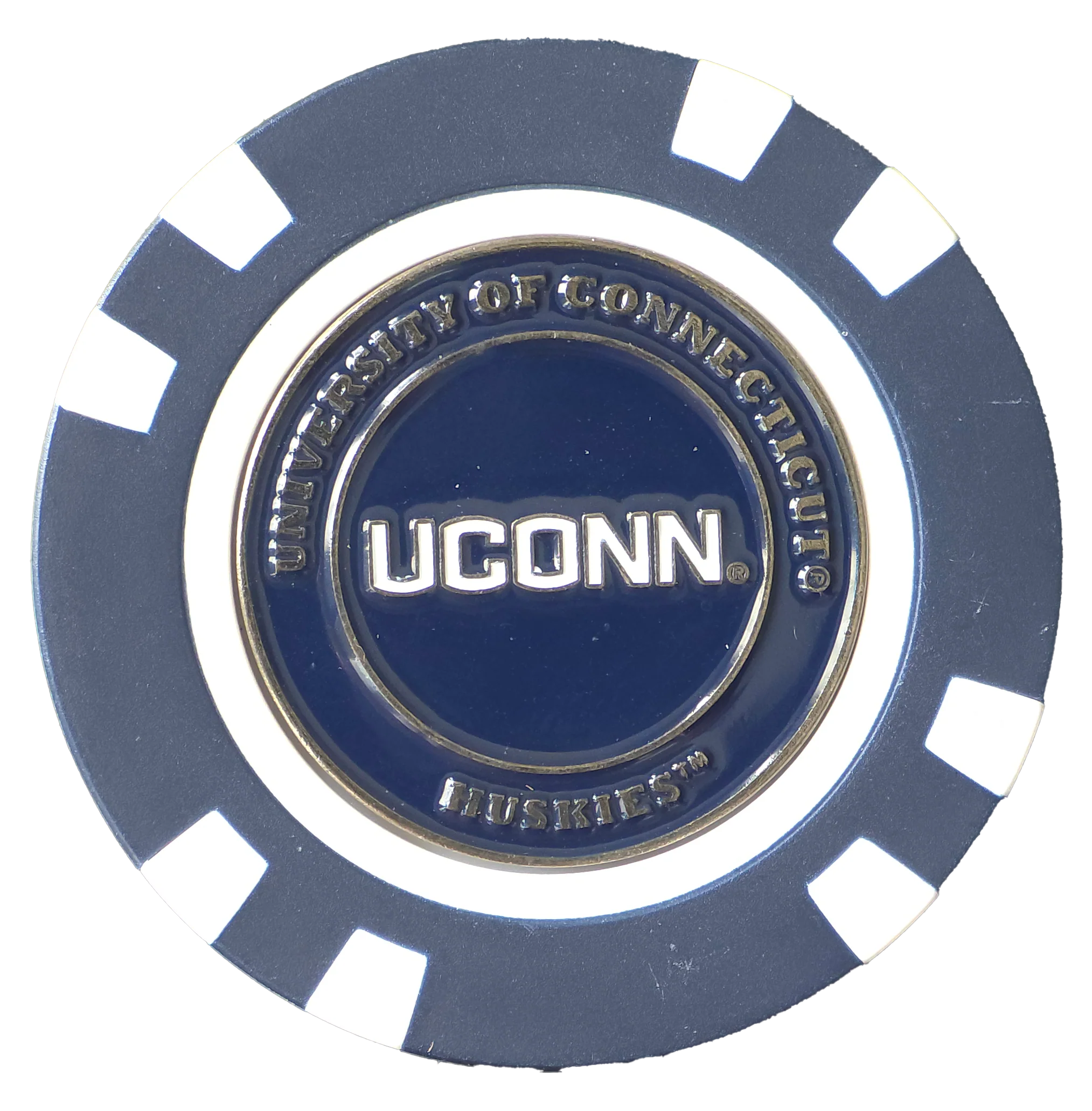 Officially Licensed UConn Huskies Poker Chip Ball Marker - Image 3