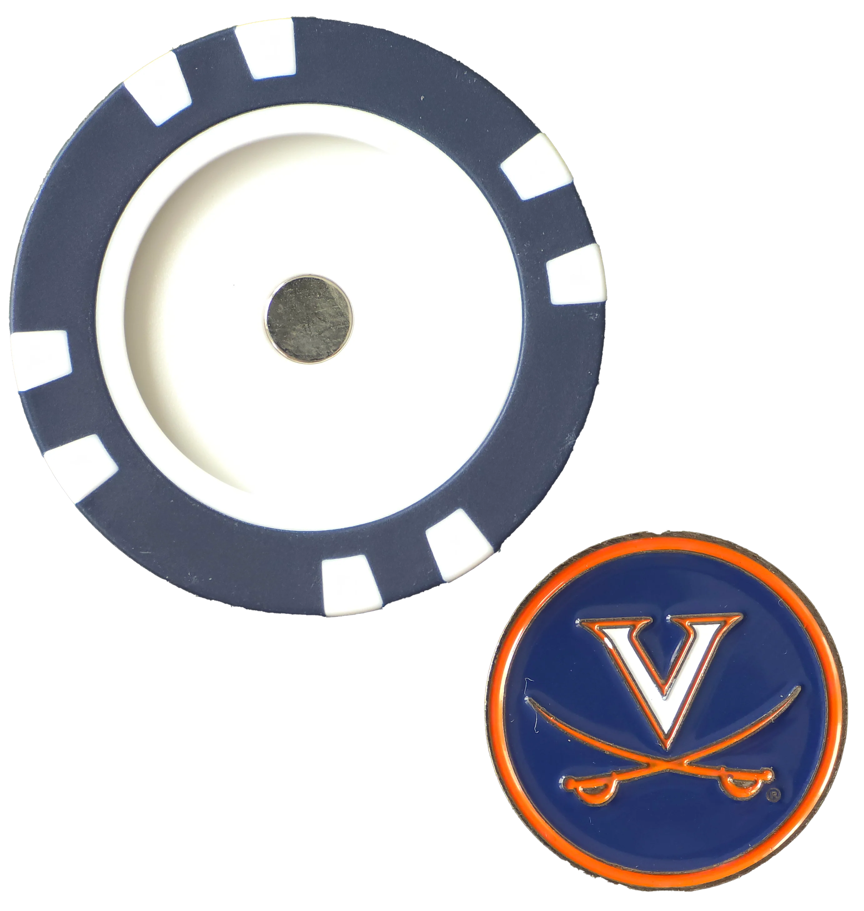 Officially Licensed Virginia Cavaliers Poker Chip Ball Marker - Image 2