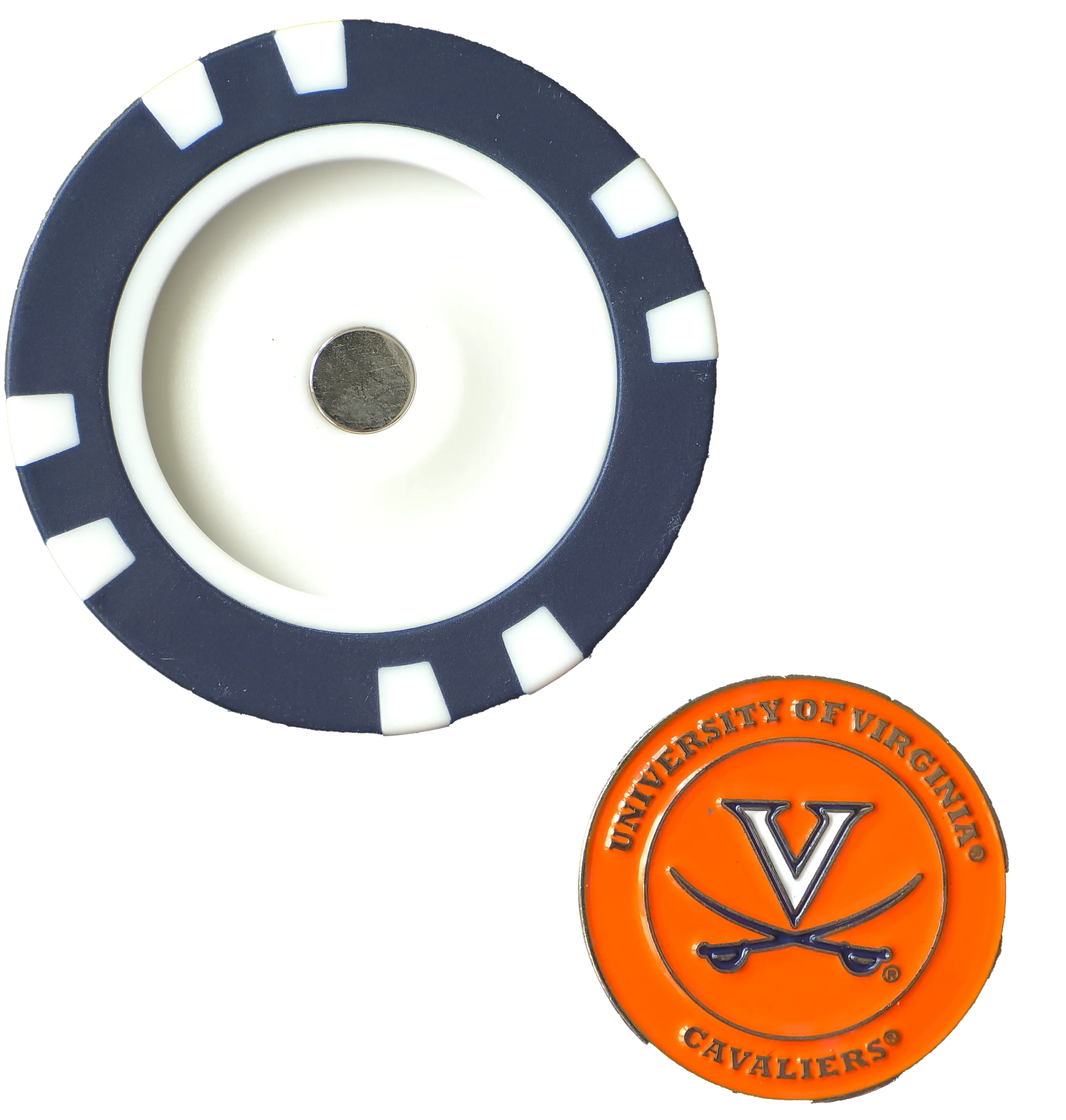 Officially Licensed Virginia Cavaliers Poker Chip Ball Marker - Image 4