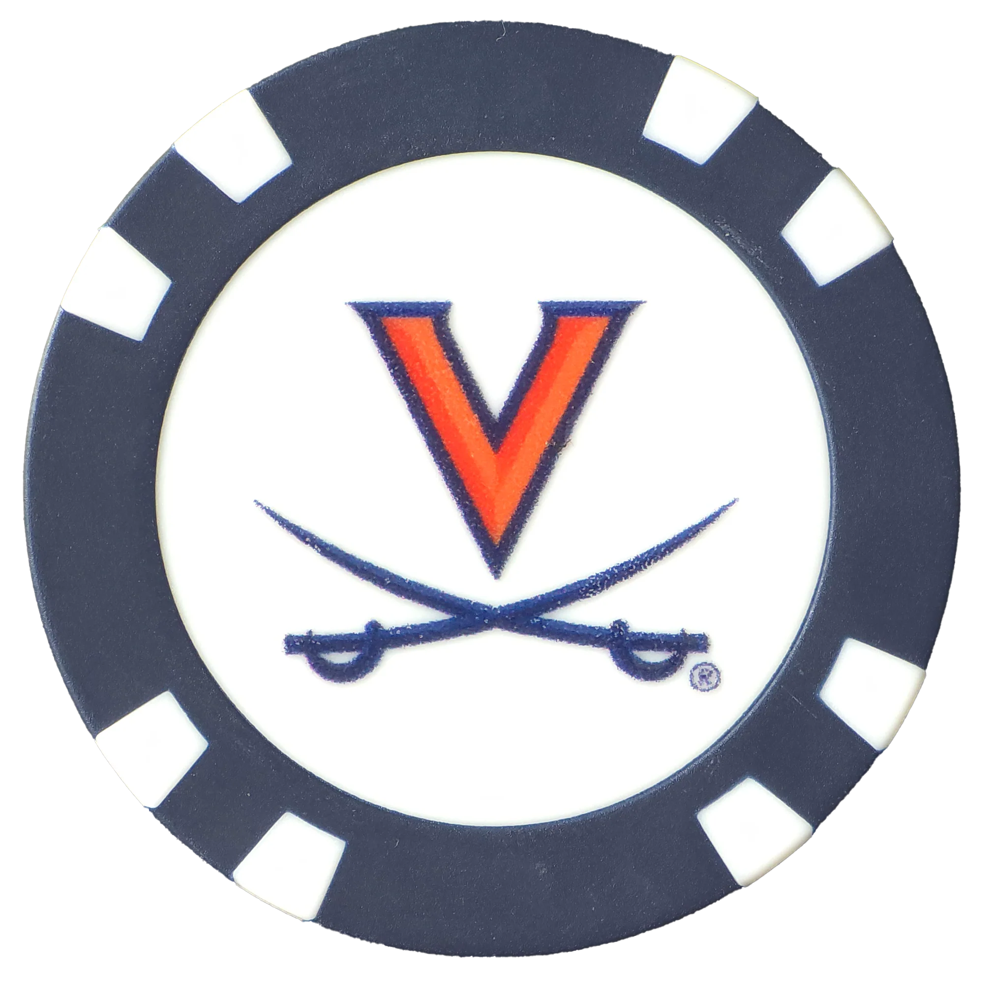 Officially Licensed Virginia Cavaliers Poker Chip Ball Marker - Image 5