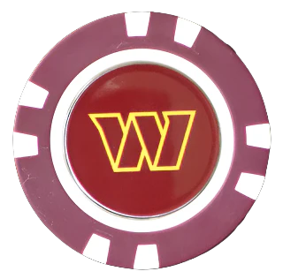 Officially Licensed Washington Commanders Poker Chip Ball Marker