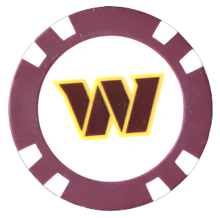 Officially Licensed Washington Commanders Poker Chip Ball Marker - Image 5