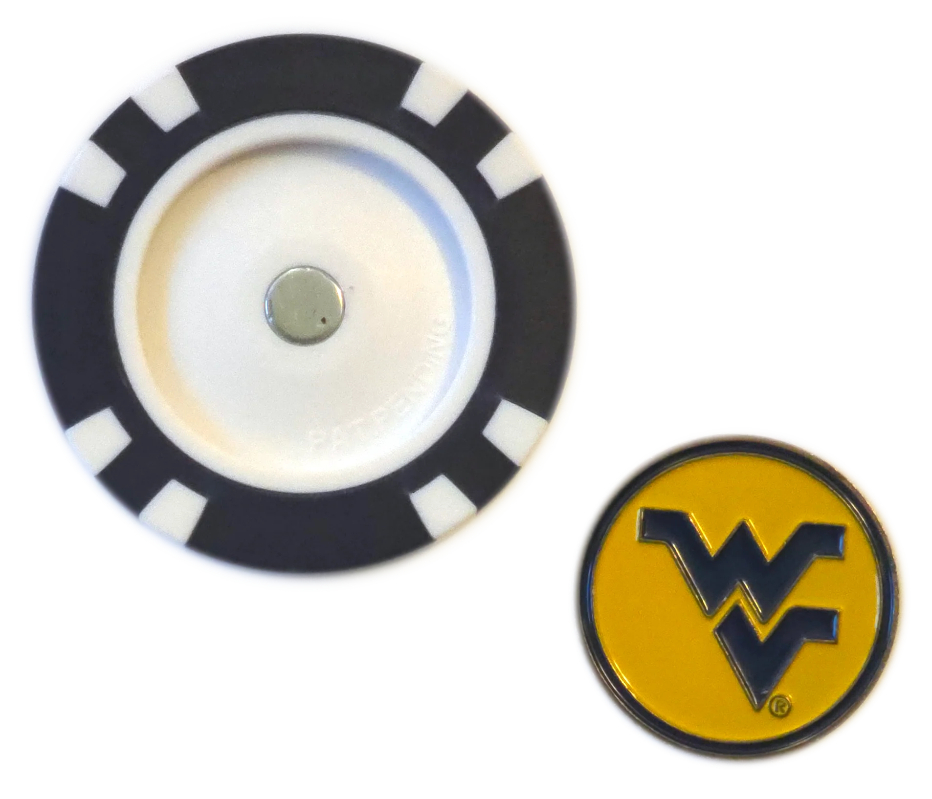 Officially Licensed West Virginia Mountaineers Poker Chip Ball Marker - Image 2