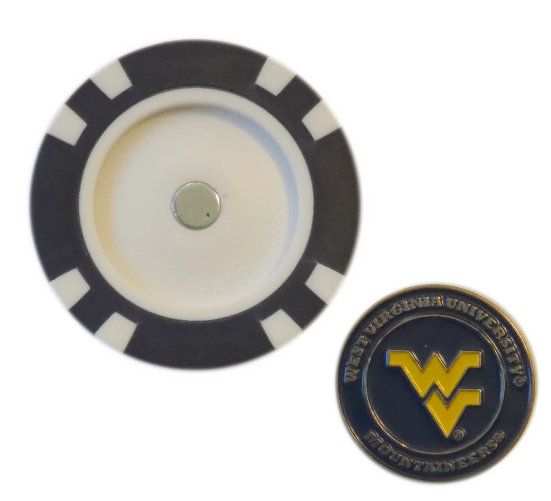 Officially Licensed West Virginia Mountaineers Poker Chip Ball Marker - Image 4