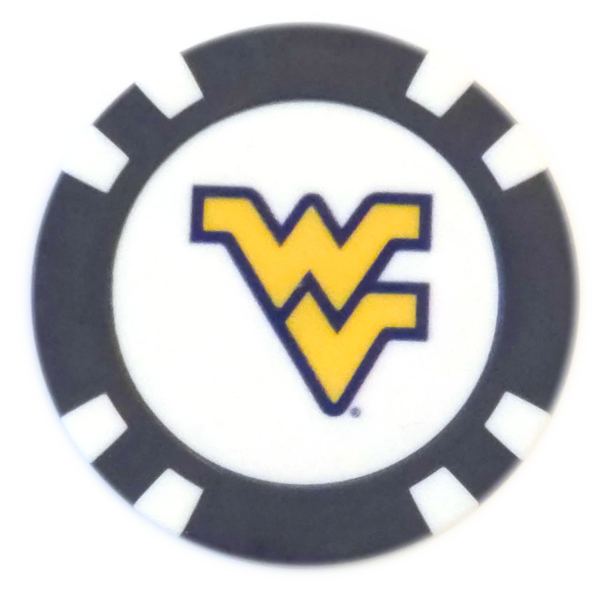 Officially Licensed West Virginia Mountaineers Poker Chip Ball Marker - Image 5