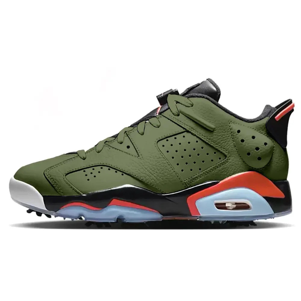 "Olive" Jordan Retro 6 G Golf Shoes
