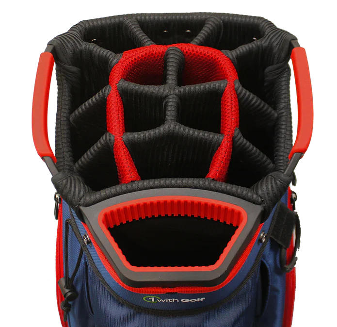 One With Golf Z-100 15-Way Cart Bag Charcoal/Black - Image 2