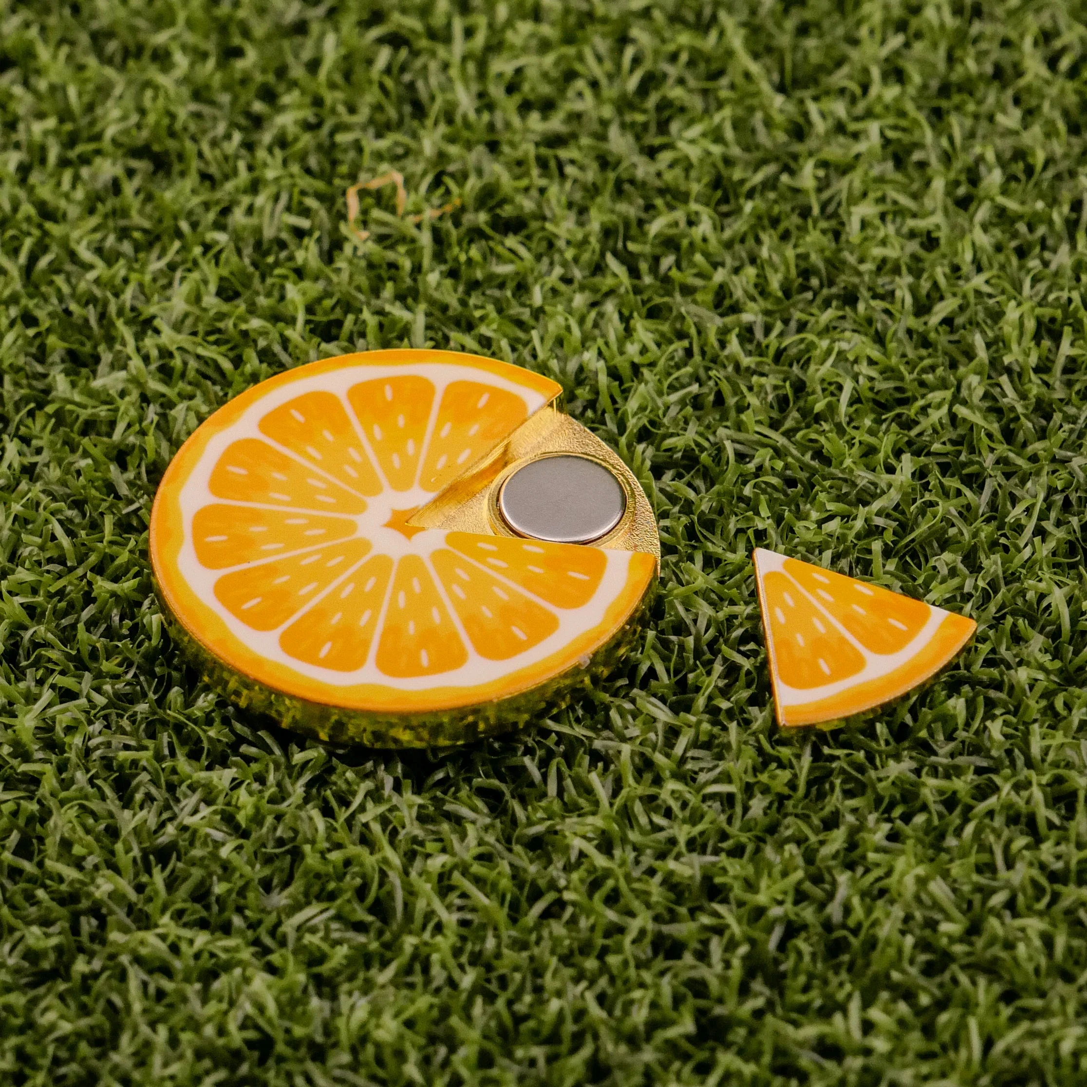 Orange "Slice" Premium Ball Marker - Image 2