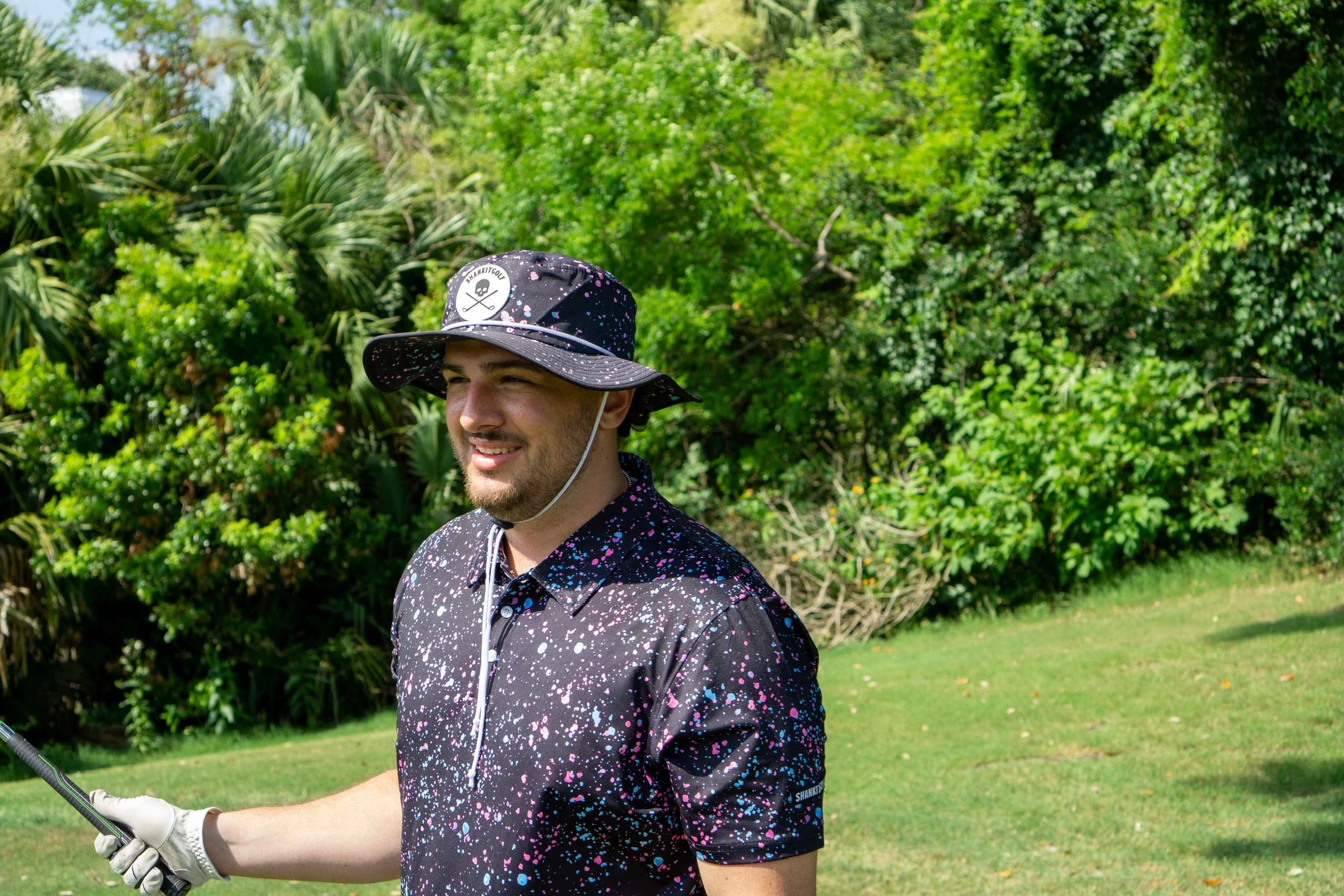 Paint Splatter Polo Black - Image 3