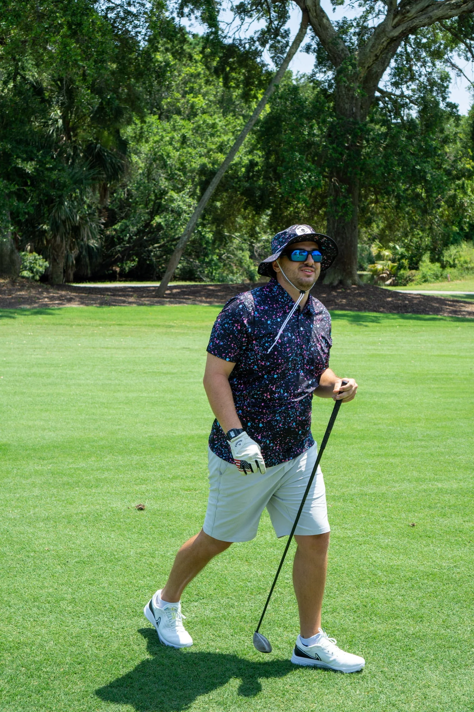 Paint Splatter Polo Black - Image 4