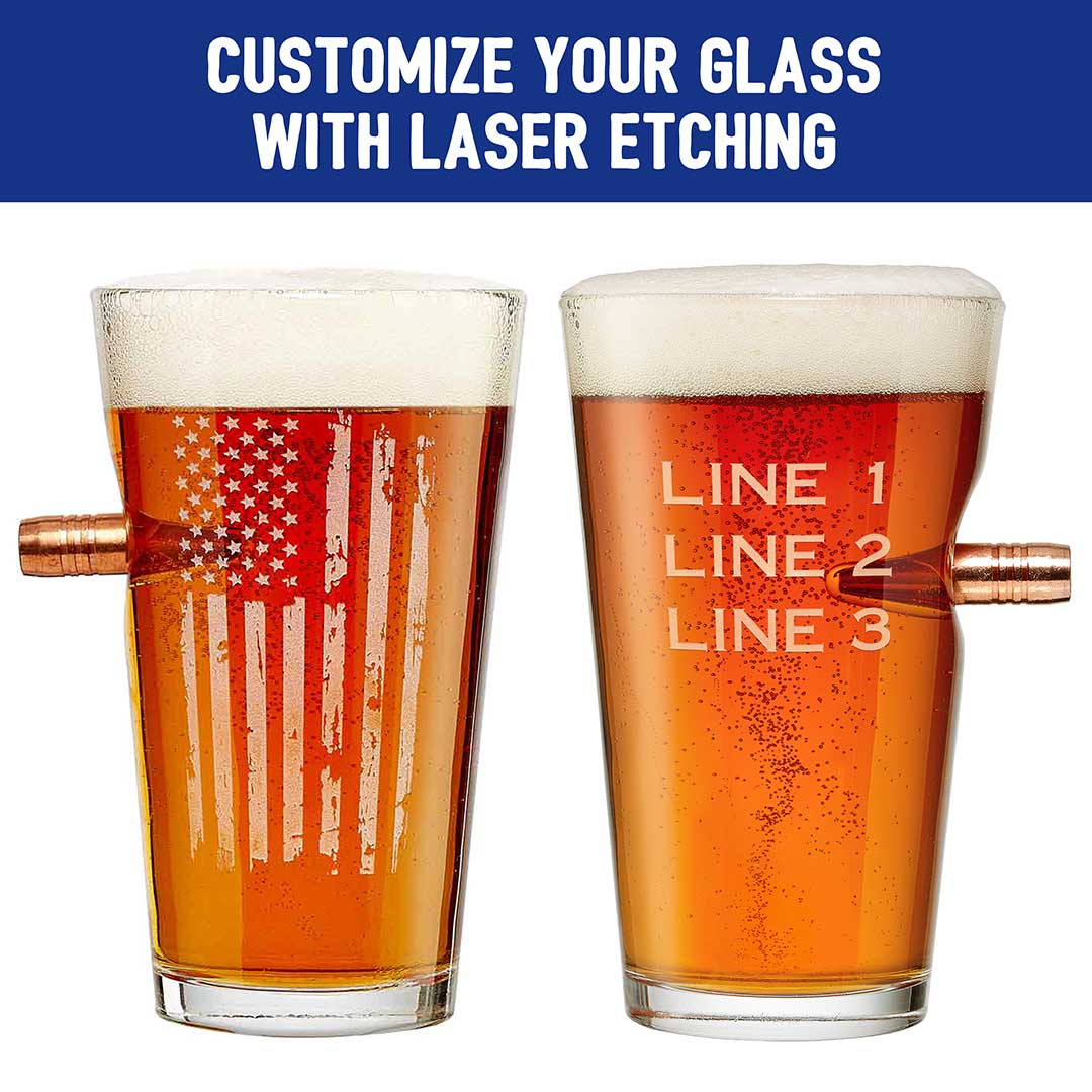 Patriotic Pint Glass - 16oz - Image 3