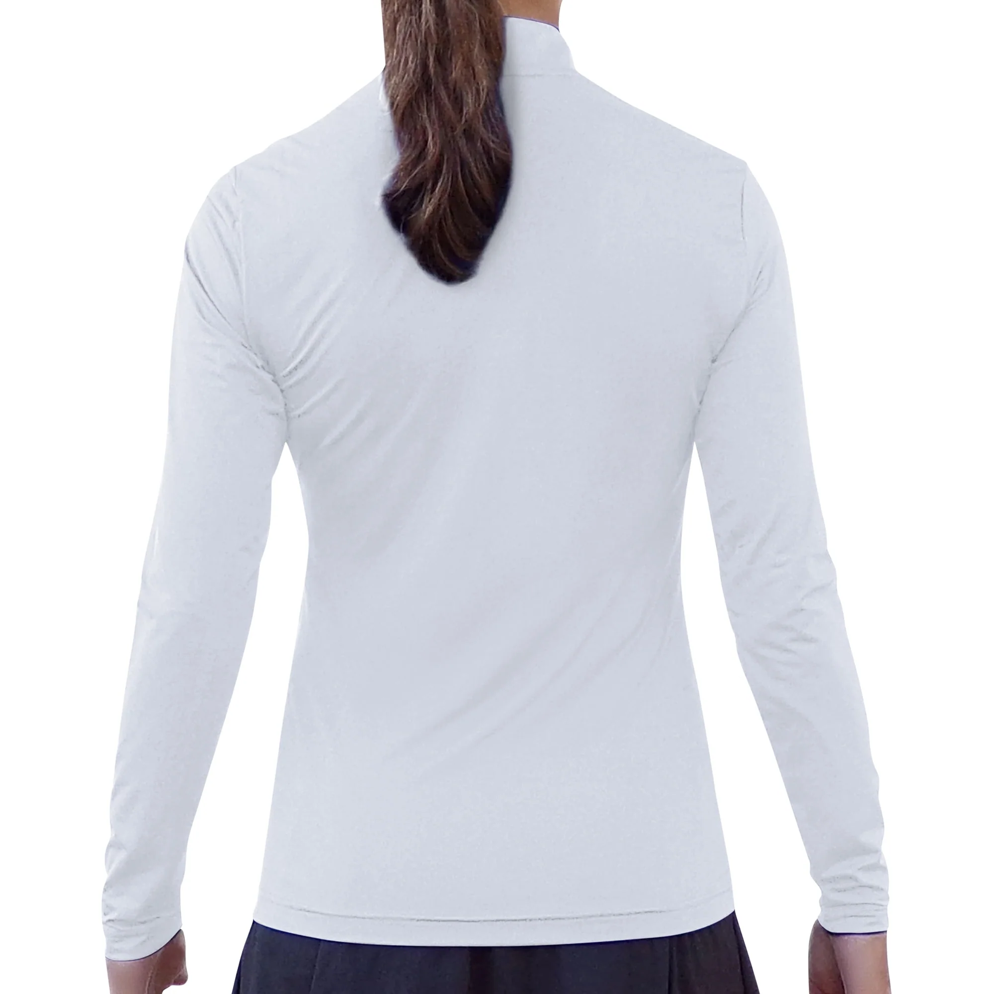 PB 1/4 Zip Long Sleeve Classic White - Image 2
