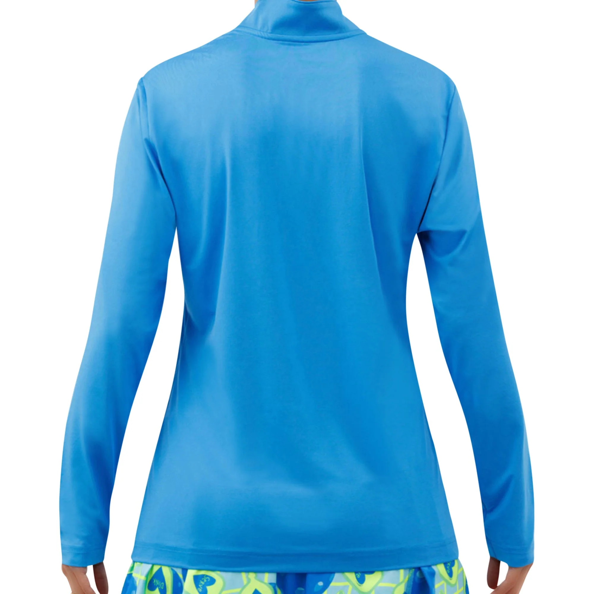 PB 1/4 Zip Long Sleeve Electric Blue - Image 2