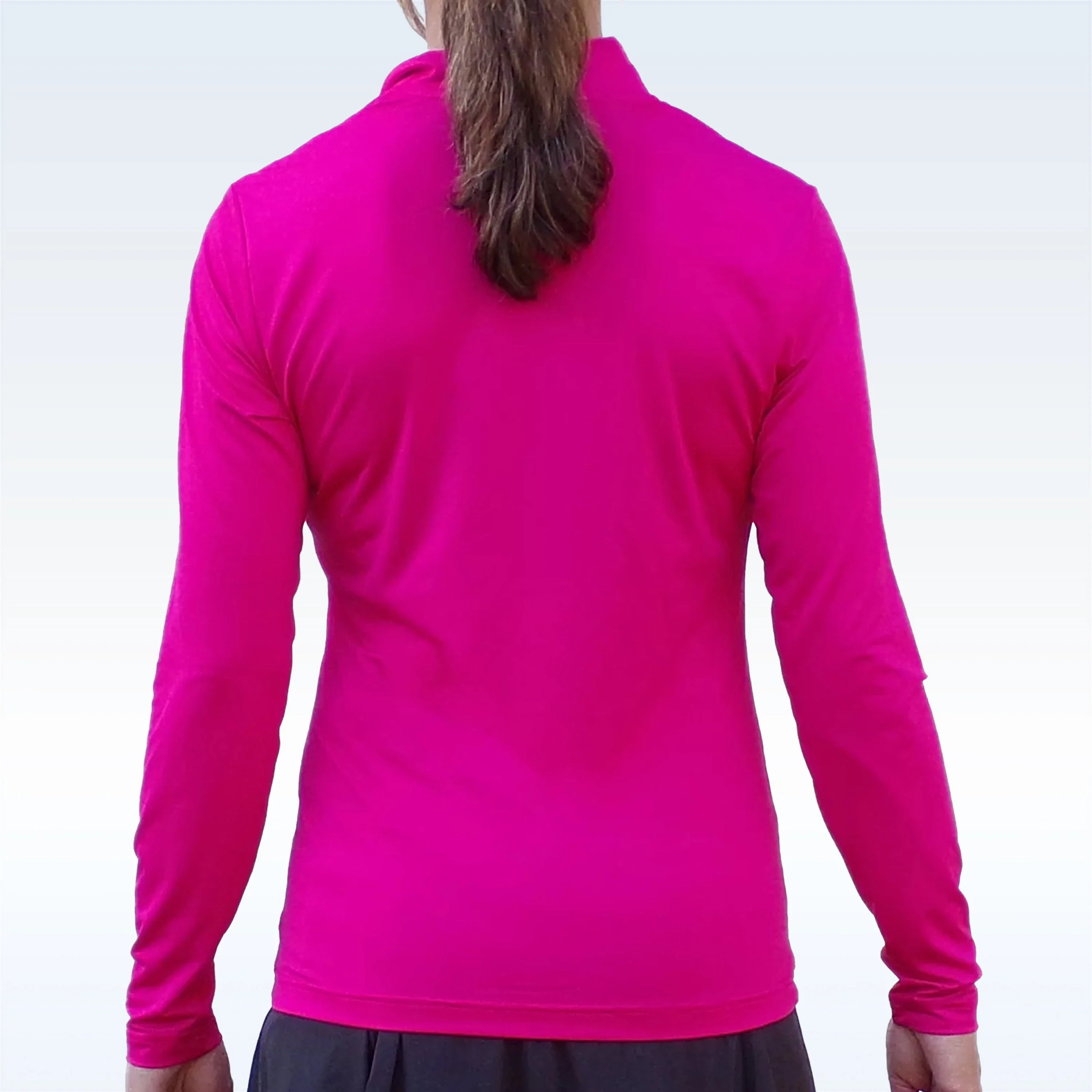 PB 1/4 Zip Long Sleeve Pink - Image 2